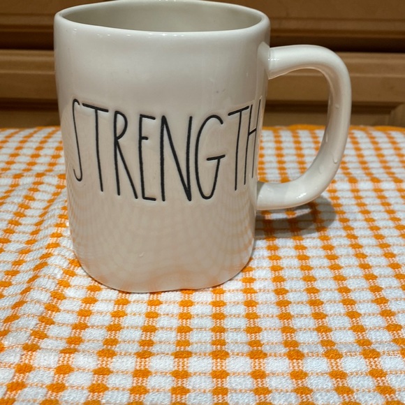 Rae Dunn mug with “Strength” text - Picture 1 of 4